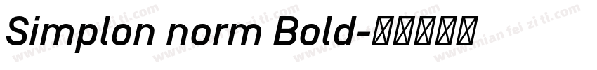Simplon norm Bold字体转换